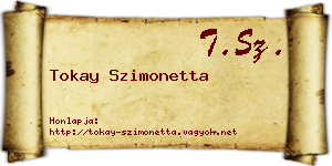Tokay Szimonetta névjegykártya